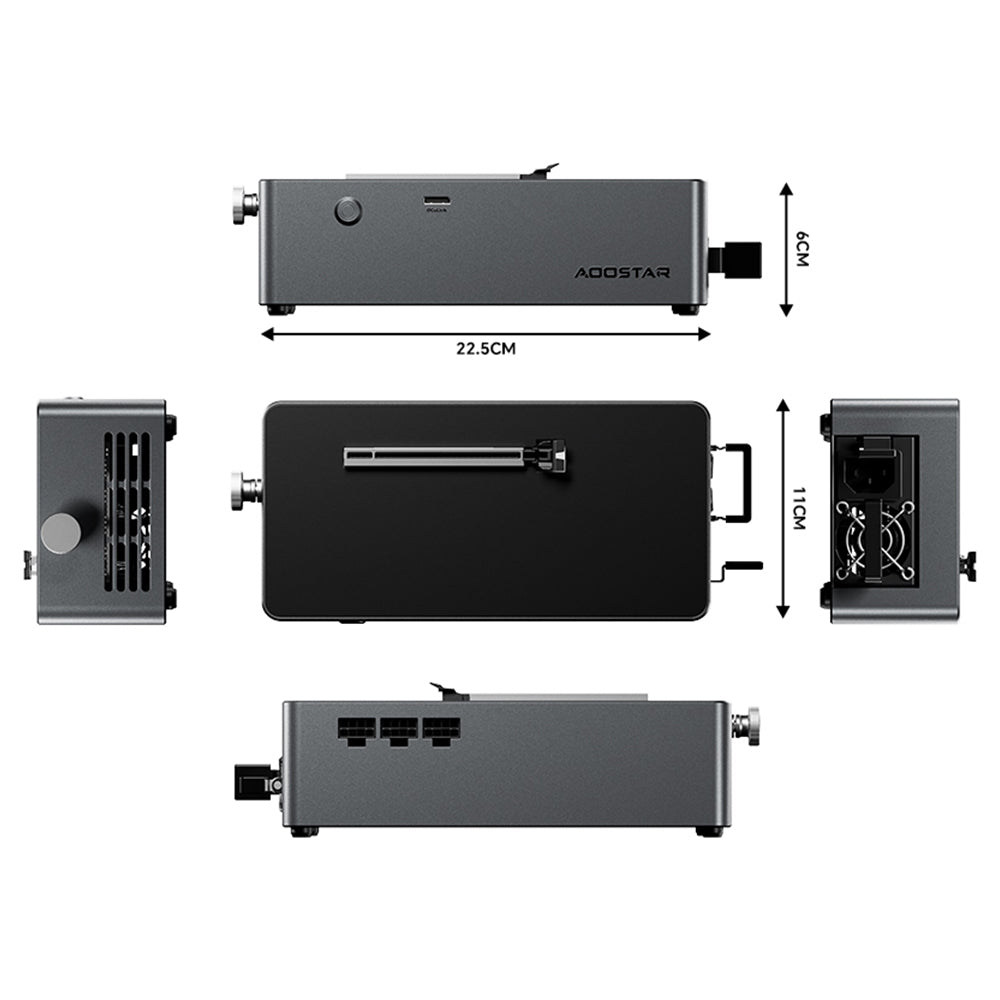 AOOSTAR AG01 eGPU Dock with Oculink Port, Built-in 800W Power Supply, Supports TGX Interface Hot-swap