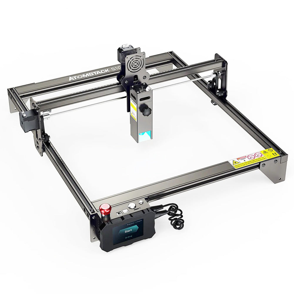ATOMSTACK S10 Pro 10W Laser Engraver Cutter, 50W Machine Power, Fixed-Focus, 0.08x0.06mm Compressed Spot, Offline Working, 410x400mm