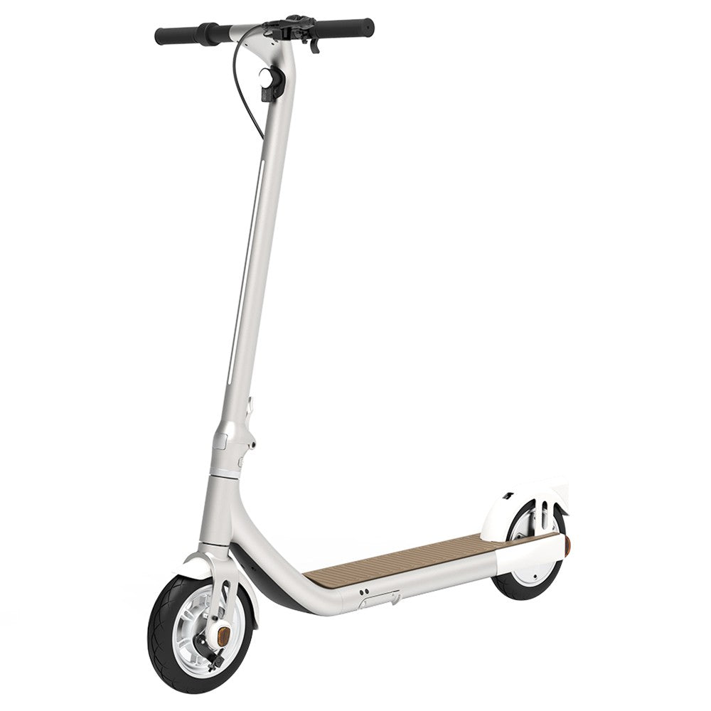 Atomi Alpha Electric Scooter 9 Inch Tires 350W Motor (Peak 650W) 36V 10Ah Battery for 25 Miles Range 25Km/h Max Speed 120KG Max Load Support App Control - White
