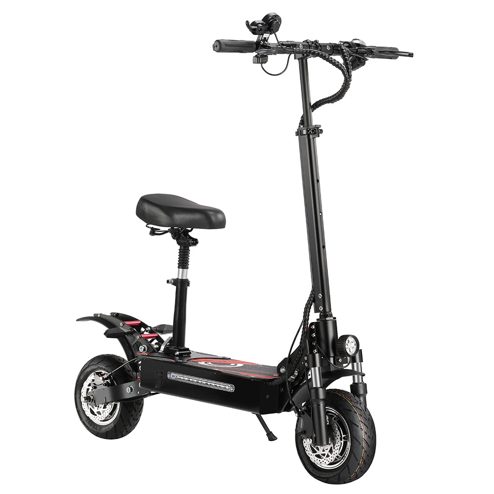 BOYUEDA Q7 Pro Electric Scooter, 2*1600W Motor, 52V 19AH Battery, 10-inch Tire, 70km/h Max Speed, 70km Range, Dual Hydraulic Disc Brakes, Front Hydraulic Shock Absorber & Rear Spring Shock Absorber, APP Control