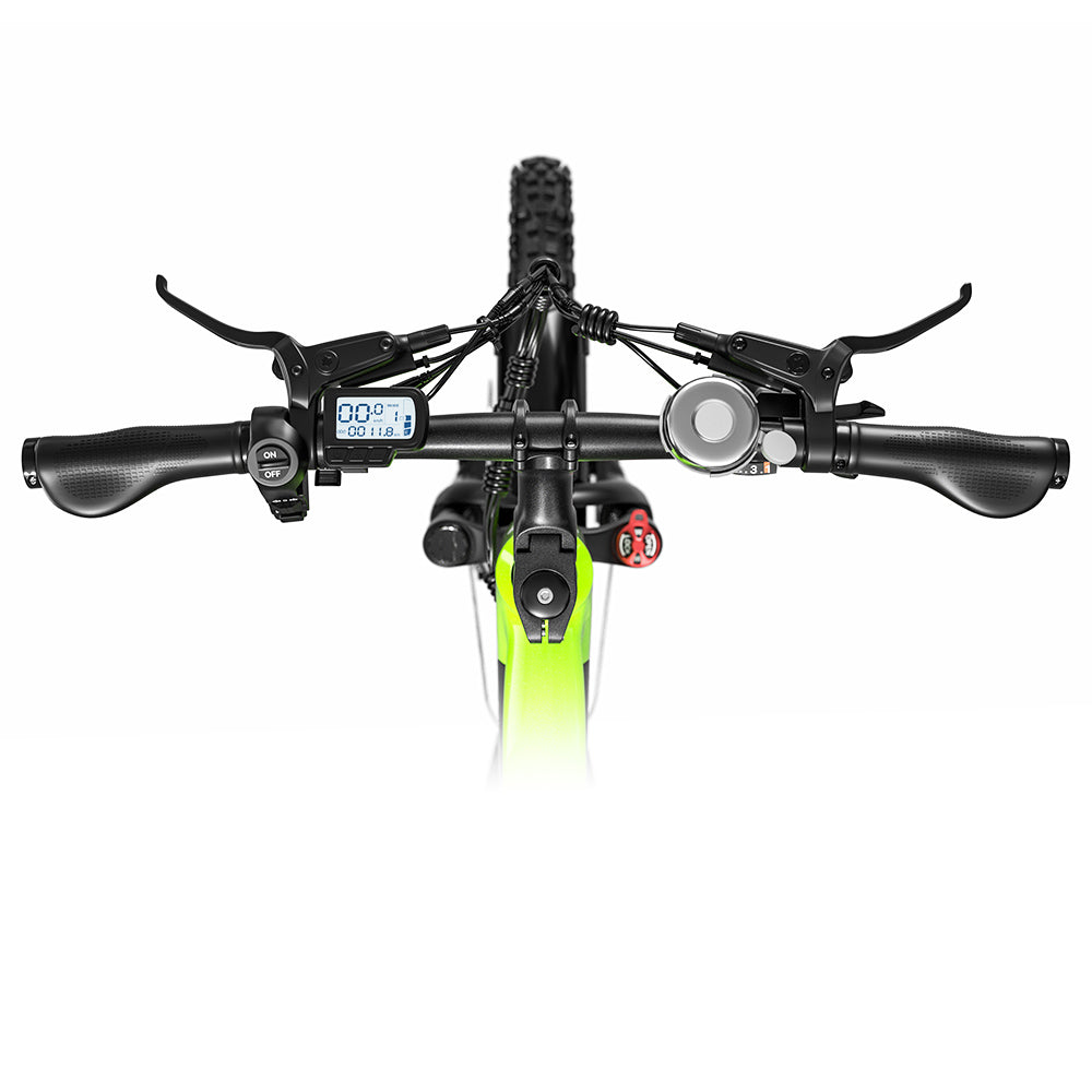 CYSUM Hoody Teenager Electric Bike, 250W Motor, 36V 10Ah Battery, 35km/h Max Speed, 55km Max Range, 24*2.1-inch Tires, SHIMANO 8-speed, LCD Display, LED Headlights