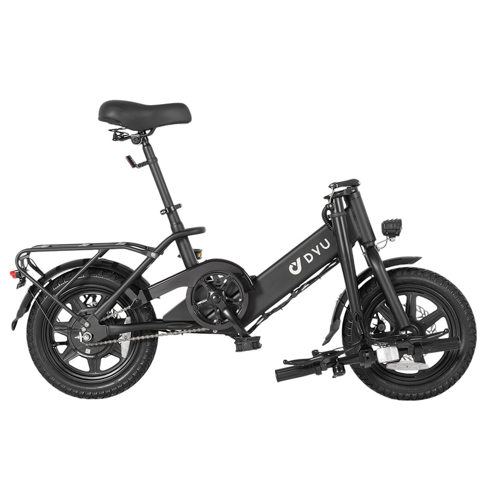 DYU C3 Folding Electric Bike, 250W Motor, 36V 7.5AH Battery, 14 Inch Tires, 25km/h Max Speed, 37km Range, Front & Rear Disc Brakes