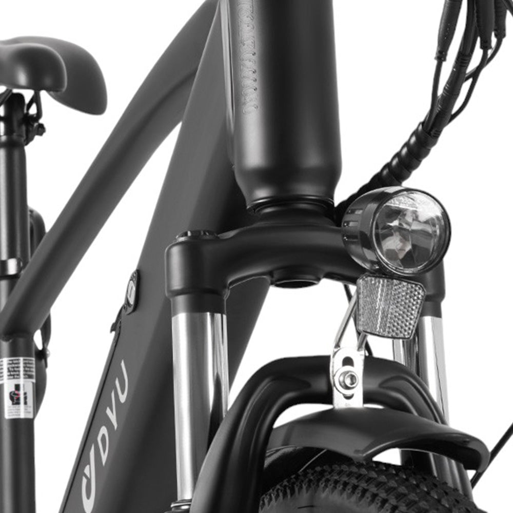 DYU C5 City Electric Bike, 250W Motor, 48V 10AH Battery, 27.5 Inch Tire, 25km/h Max Speed, 65km Range, Dual Disc Brakes, Shimano 7-speed
