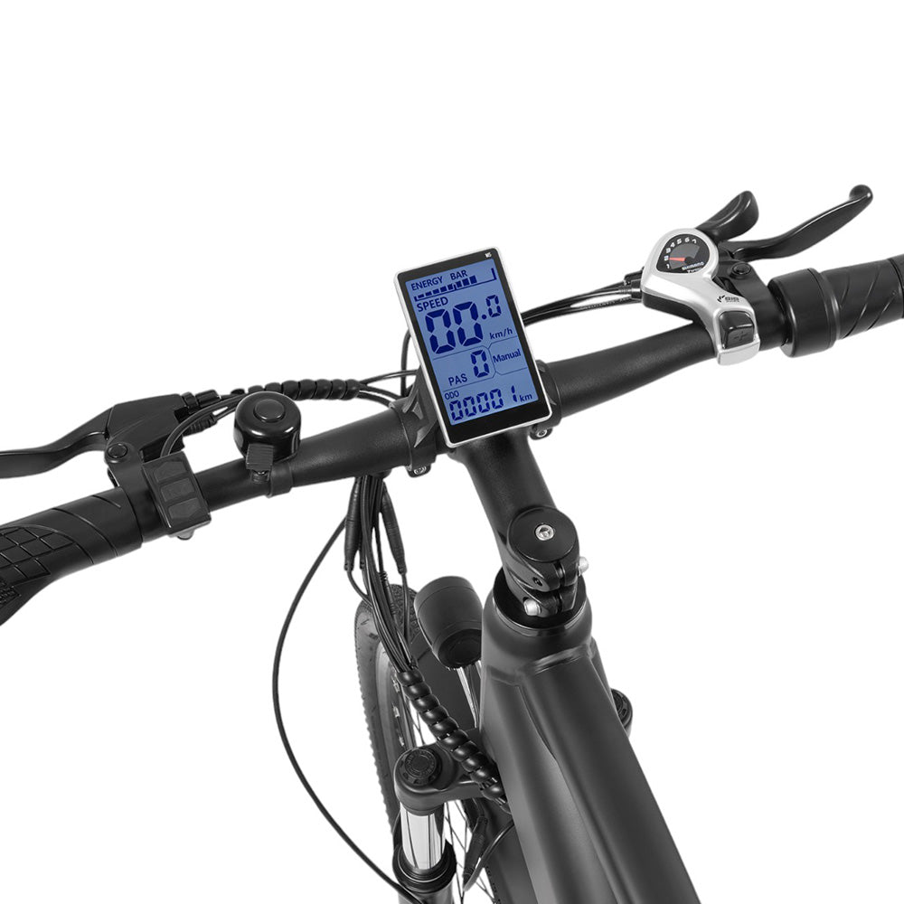 DYU C5 City Electric Bike, 250W Motor, 48V 10AH Battery, 27.5 Inch Tire, 25km/h Max Speed, 65km Range, Dual Disc Brakes, Shimano 7-speed