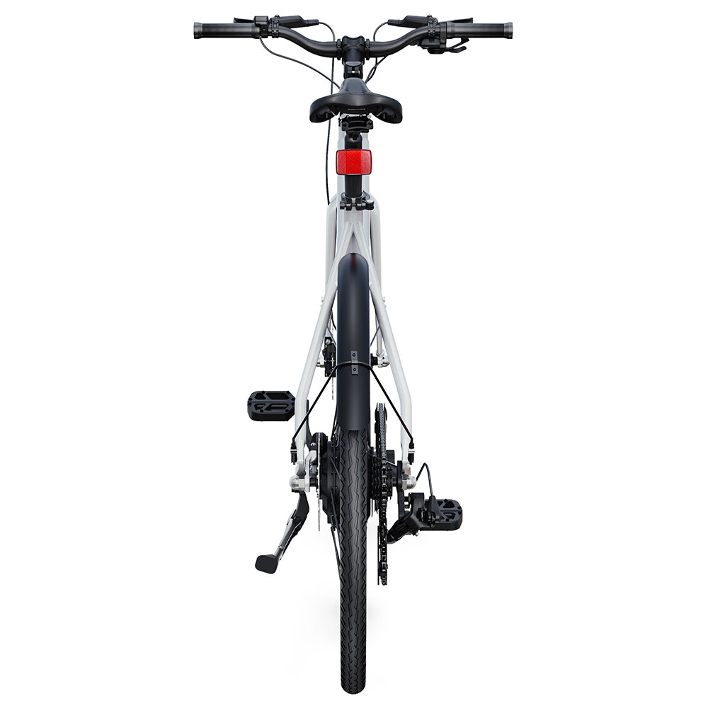 DYU Stroll 1 Electric Bike, 250W Motor, 36V 9Ah Battery, 700*38C CST Tire, 25km/h Max Speed, 100km Range, Dual Hydraulic Disc Brake, Shimano 7-speed, LED Display - Silver