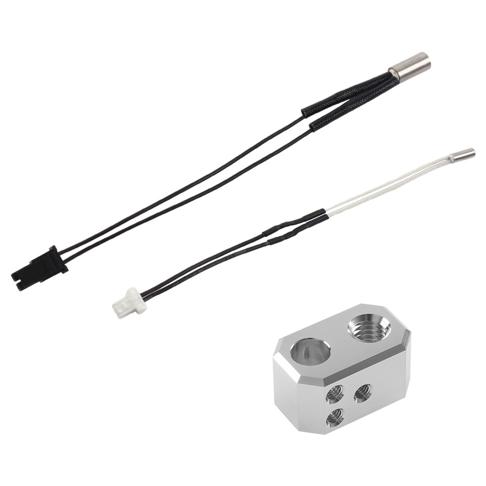 FYSETC Heater Cartridge, Thermometer Line, And Heating Block Kit for Prusa MK4 3D Printer Extruder