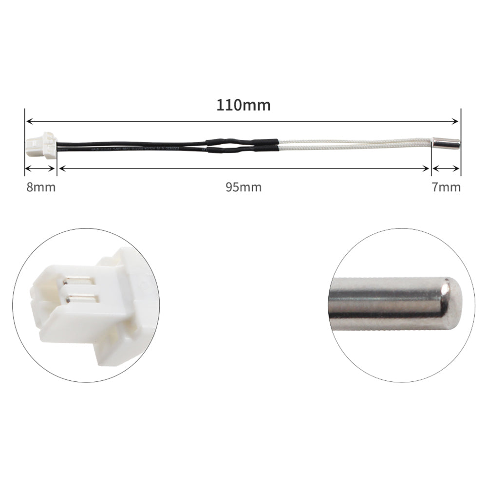 FYSETC Heater Cartridge, Thermometer Line, And Heating Block Kit for Prusa MK4 3D Printer Extruder