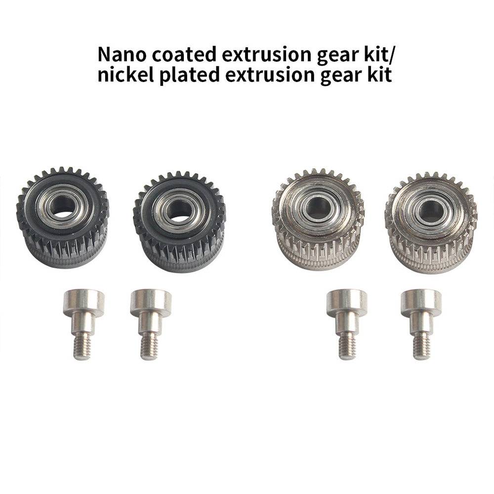 FYSETC Hardened Steel Nickel-plated Extruder Gears Kit for Creality K1/K1C/K1 Max 3D Printers