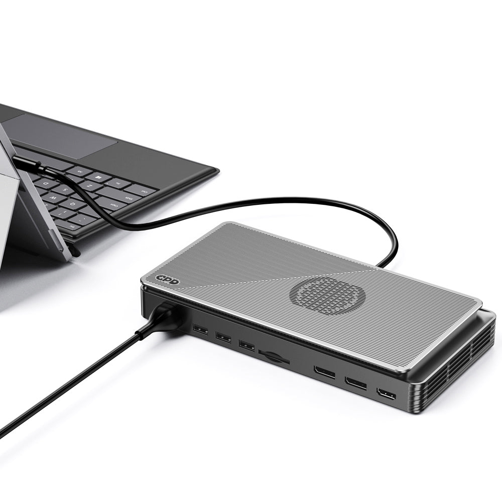 GPD G1 Graphics Card Expansion Dock, AMD Radeon RX 7600M XT Graphics, 8GB GDDR6 RAM, 128bit, 1*Oculink 1*USB 4.0 1*HDMI 2.1 2*DP 1.4a 3*USB 3.2 1*SD 4.0, TGP Toggle Key - EU Plug