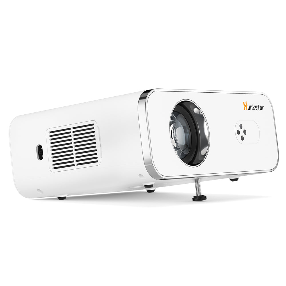 Hunkstar P3 1000 ANSI Android Projector, Native 1080P, 4K Decoding, HDR10, Auto-Keystone Correction & Auto Focus, Android 9.0, Bluetooth 5.0, WiFi 6, 2*5W Speakers