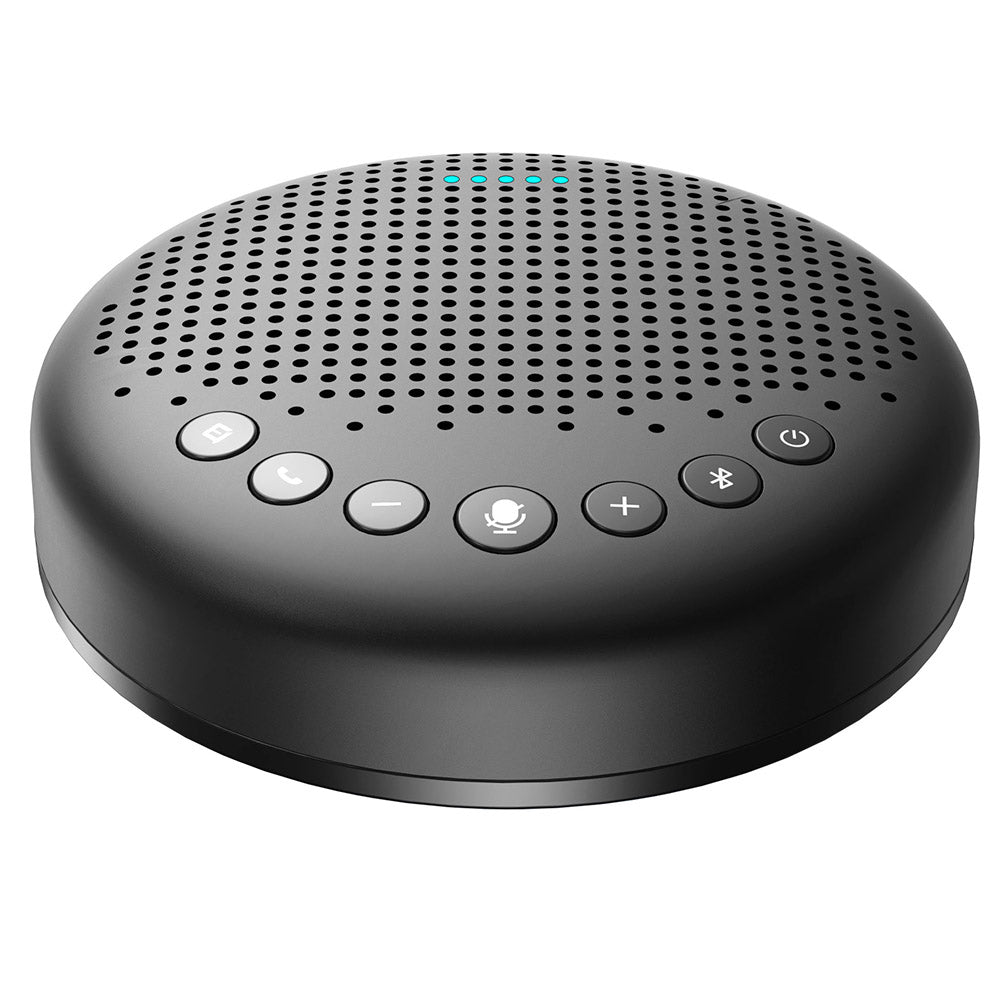 eMeet Luna Lite Portable Bluetooth Conference Speaker with Microphones, Voice AI Noise Cancelling, USB / Bluetooth / Wireless Adapter / AUX Connection, Daisy Chain, 360° Voice Pickup