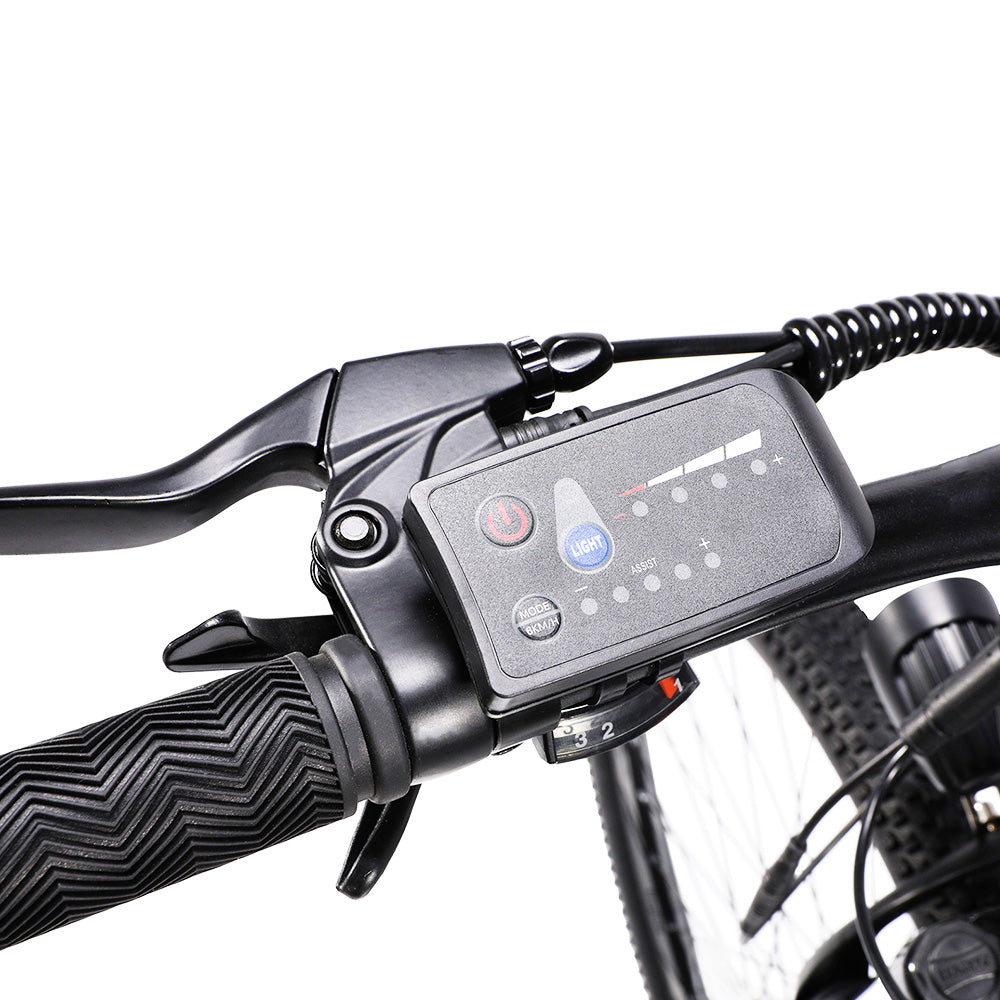 Eleglide M1 Electric Bike Upgrade Version 27.5 Inch 250W Hall Brushless Motor 36V 7.5Ah Removable Battery 25km/h Max Speed SHIMANO Shifter 21 Speeds up to 65km Max Range IPX4 Aluminum Alloy Frame Dual Disk Brake Mountain Urban Bicycle - Dark Blue