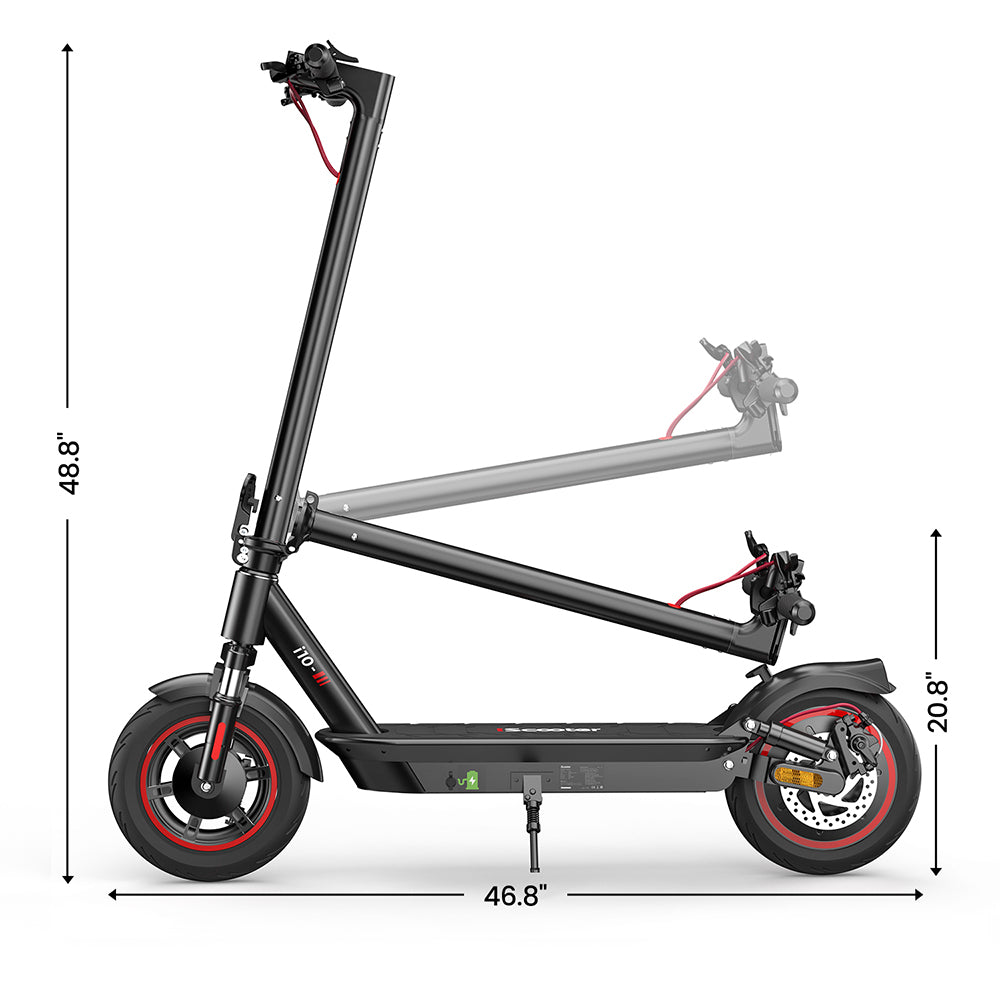 iScooter i10 Electric Scooter, 650W Motor, 36V 15Ah, 10-inch Pneumatic Tire, 40km/h Max Speed, 45km Max Range, Front and Rear Suspension, Electronic Brake & Disc Brake
