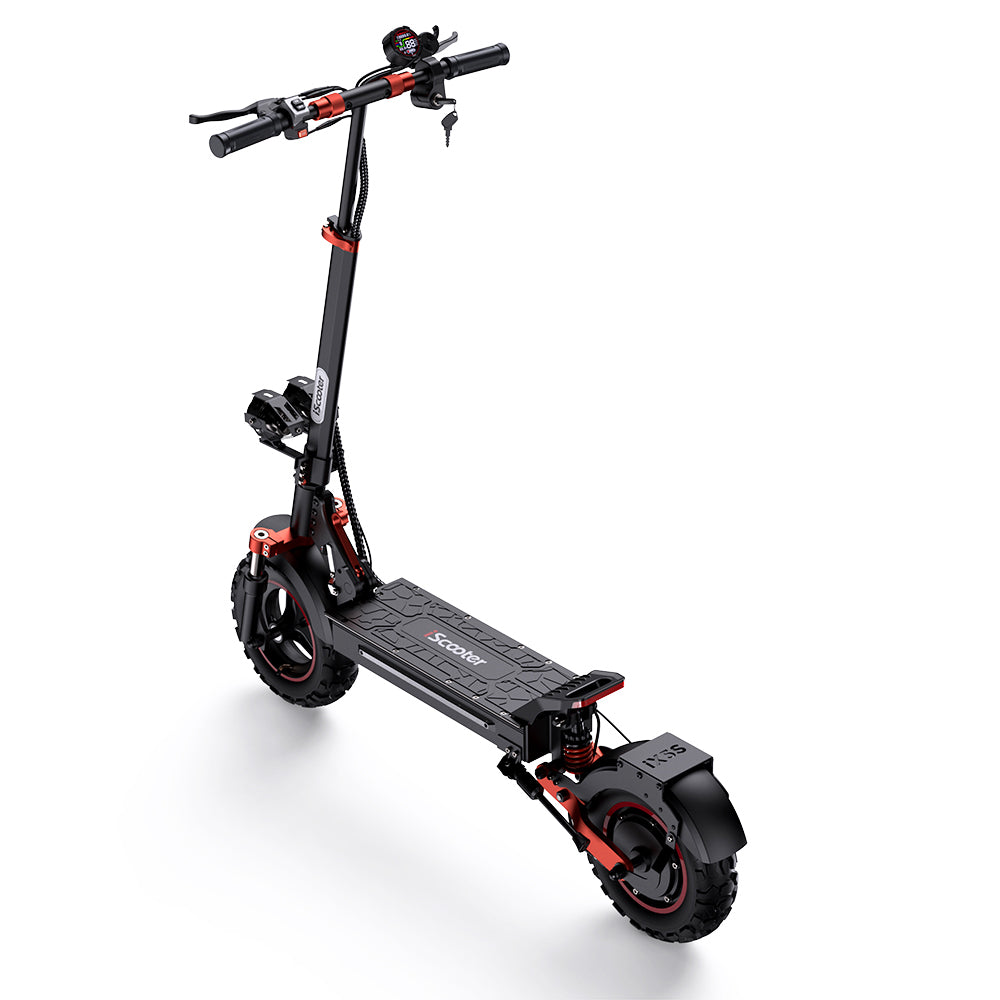 iScooter iX5S Electric Scooter, 1000W Motor, 48V 15Ah Battery, 11-inch Tire, 45km/h Max Speed, 40km Range, Dual Disc Brakes, Front & Rear Shock Absorbers