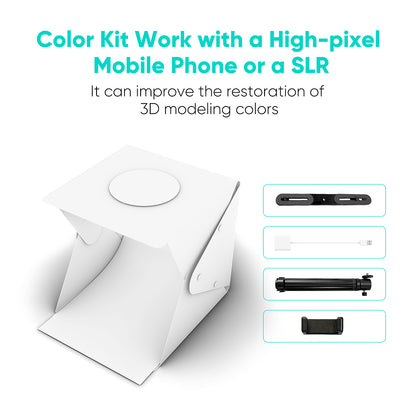 3DMakerpro Mole Luxury 3D Scanner, NIR Light Source, 0.05mm Accuracy, 0.1mm Resolution, 150-400mm Work Distance, with Multi-Spectral Technology, Support Facial Scanning