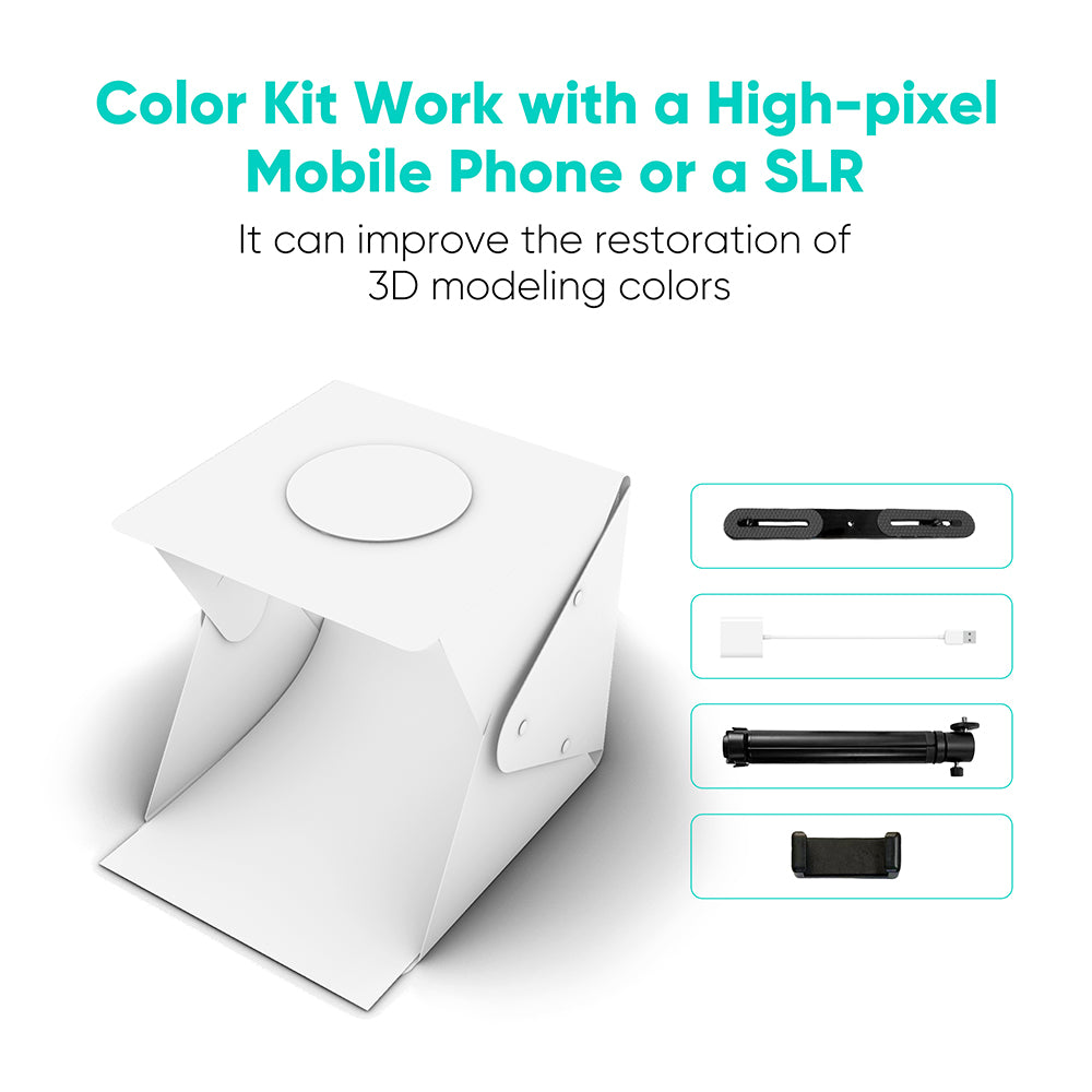 3DMakerpro Mole Standard 3D Scanner, NIR Light Source, 0.05mm Accuracy, 0.1mm Resolution, 150-400mm Work Distance, with Multi-Spectral Technology, Support Facial Scanning