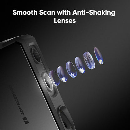 3DMakerpro Seal Lite 3D Scanner, NIR Light Source, 0.02mm Accuracy, 0.07mm Resolution,  Anti-shake Lenses, 10fps Frame Rate, Visual Tracking
