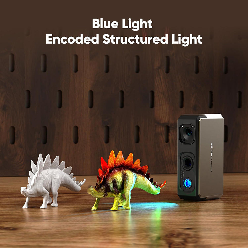 3DMakerpro Seal Lite 3D Scanner, NIR Light Source, 0.02mm Accuracy, 0.07mm Resolution,  Anti-shake Lenses, 10fps Frame Rate, Visual Tracking