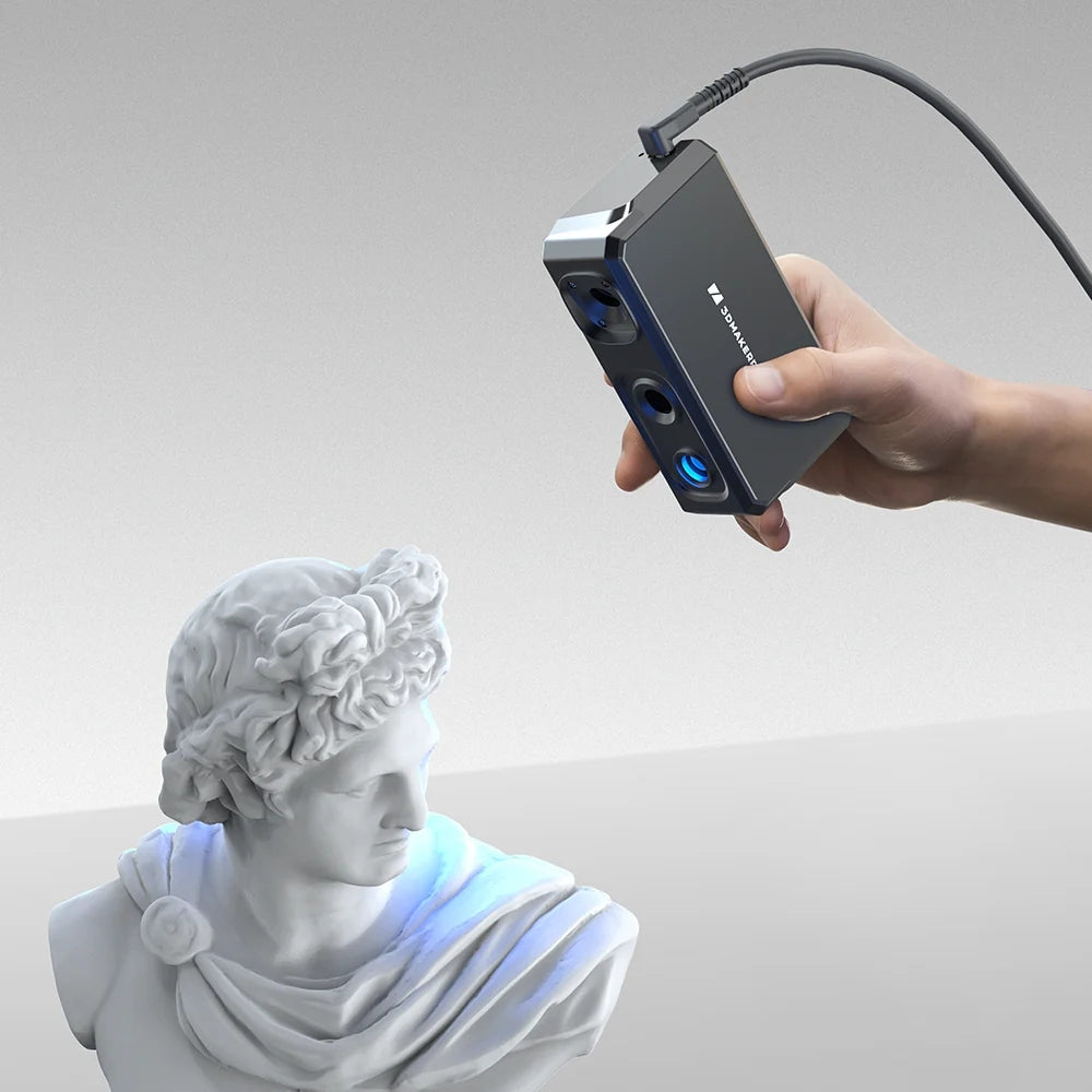 3DMakerpro Seal Lite 3D Scanner, NIR Light Source, 0.02mm Accuracy, 0.07mm Resolution,  Anti-shake Lenses, 10fps Frame Rate, Visual Tracking
