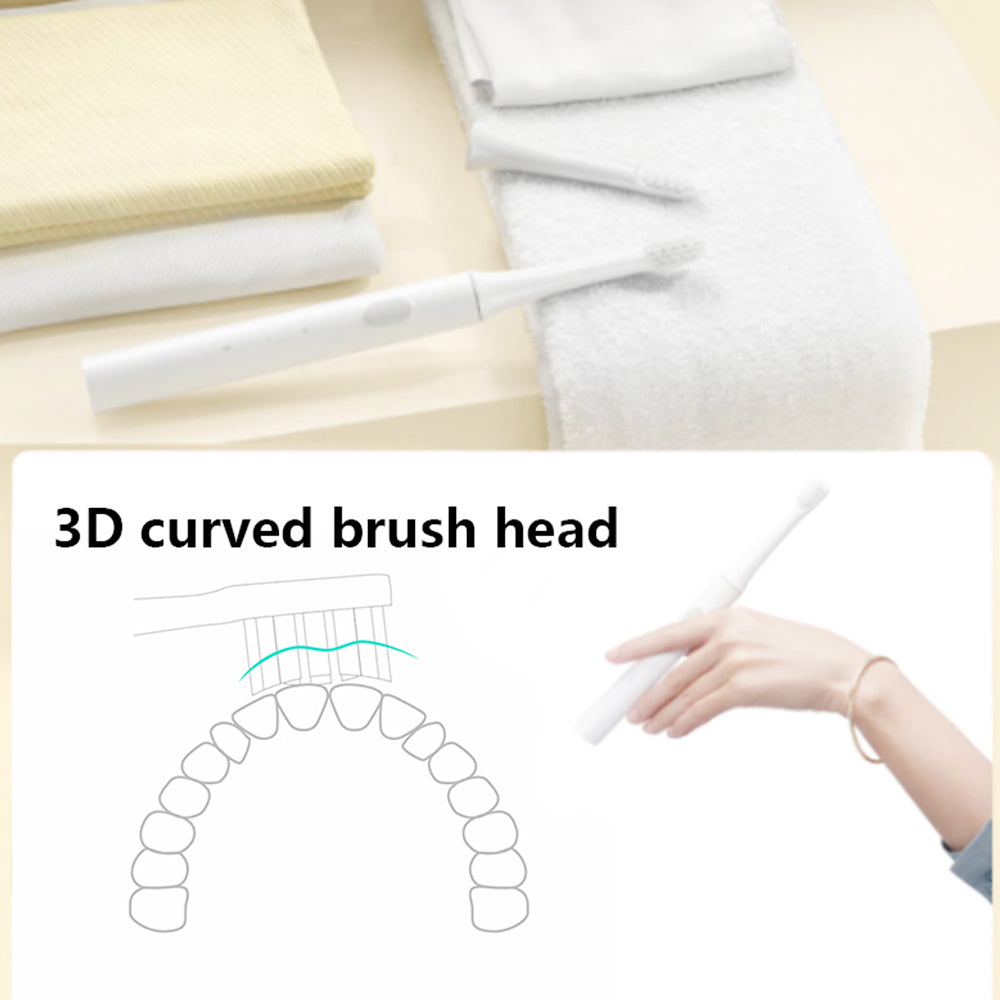 3pcs Xiaomi Mijia MBS302 Electric Toothbrush Head Suitable for Mijia Sonic Electric Toothbrush T100 - White