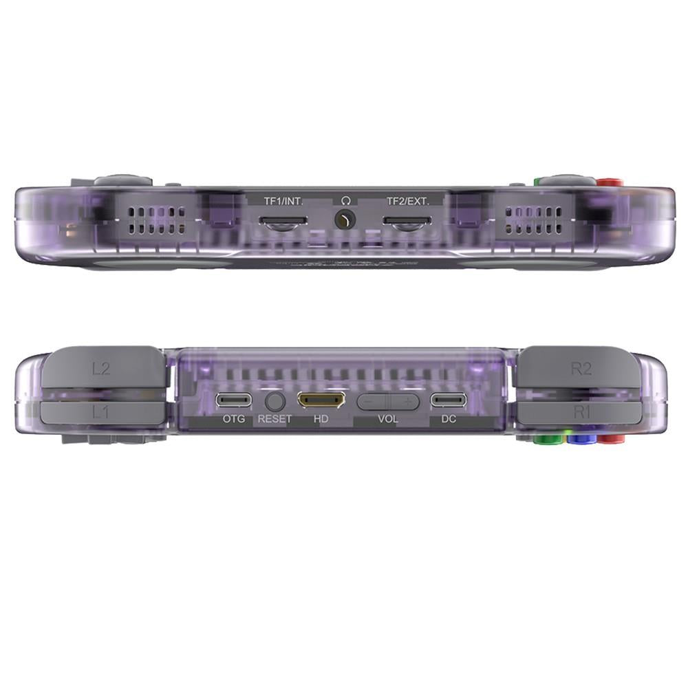 ANBERNIC RG353PS Game Console, 16GB Linux, 1GB LPDDR4, HDMI Output - Transparent Purple