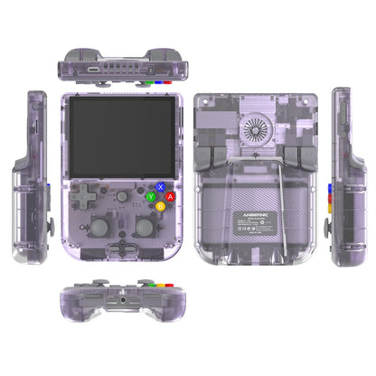 ANBERNIC RG405V Game Console, 4GB LPDDR4 128GB eMMC, Android 12, 5G WiFi, Bluetooth 5.0, 128GB TF Card 3172 Games, Moonlight Streaming - Purple