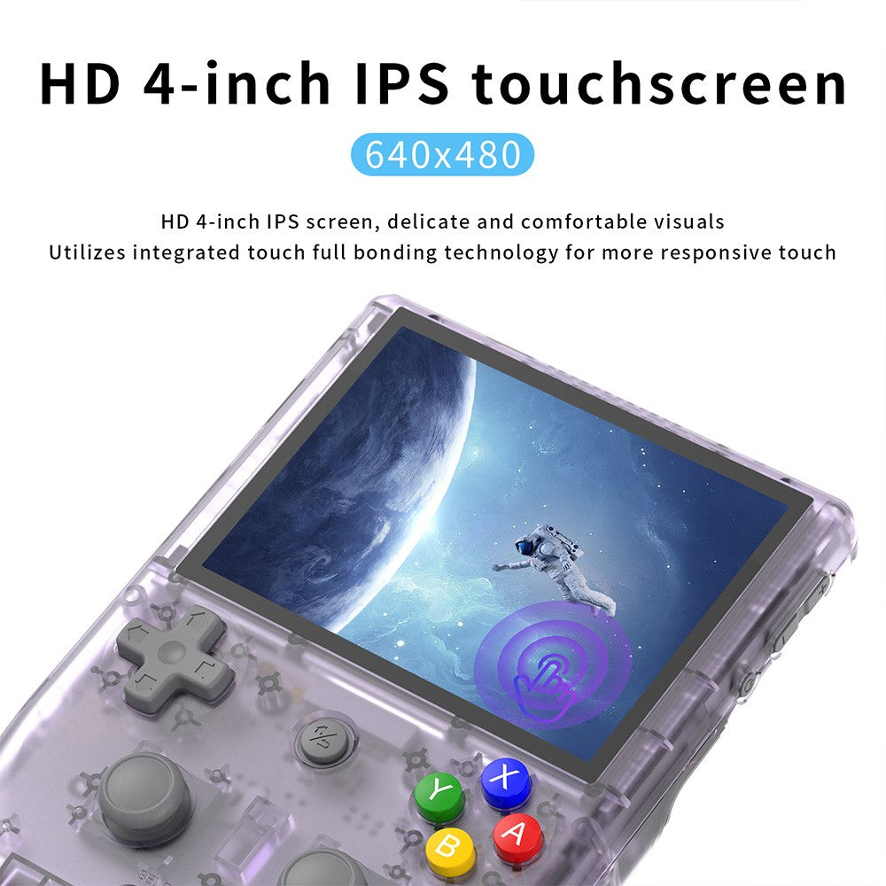 ANBERNIC RG405V Game Console, 4GB LPDDR4 128GB eMMC, Android 12, 5G WiFi, Bluetooth 5.0, 128GB TF Card 3172 Games, Moonlight Streaming - Purple