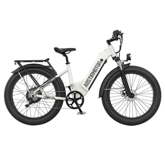 AOSTIRMOTOR QUEEN 26*4.0&#39;&#39; Fat Tires 1000W Motor 48km/h Max Speed 52V 15Ah Battery 35-80km Range Shimano 7-Speed Gear