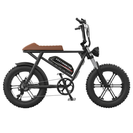AOSTIRMOTOR STORM 20*4.0&#39;&#39; Fat Tires 750W Motor 45km/h Max Speed 48V 12.5Ah Battery 25-40km Range Shimano 7-Speed Gear