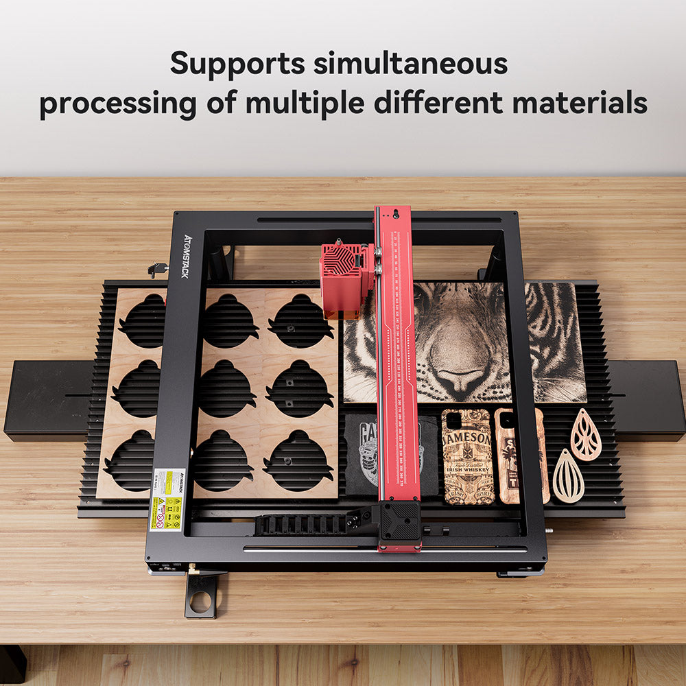 ATOMSTACK R5 Automatic Conveyor Feeder for ATOMSTACK A6 Series (A6/A12/A24/A48 Pro and A6/A12/A24/A48 Ultra) Laser Engraving Machine - Black