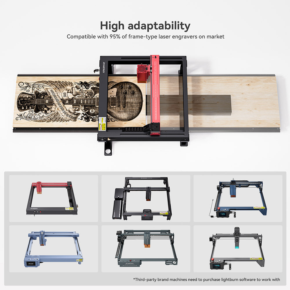 ATOMSTACK R5 Automatic Conveyor Feeder for ATOMSTACK A6 Series (A6/A12/A24/A48 Pro and A6/A12/A24/A48 Ultra) Laser Engraving Machine - Black