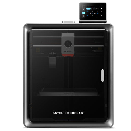 Anycubic Kobra S1 3D Printer, Enclosed CoreXY Construction, 600mm/s Ultra-Fast Print, Support Multi Color Printing with ACE Pro, 320℃ Hotend, 44dB Ultra-Quiet, 250*250*250mm