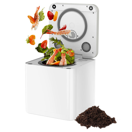 BEECO HQD-314Pro Electric Waste Kitchen Composter, 3.3L Big Capacity, Built-in UVC Light, Auto Home Compost Machine Odorless, Turn Food Waste to Fertilizer for Garden, Food Waste Compost Machine