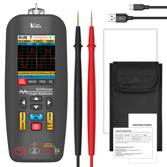 BSIDE O1X 3 in 1 Oscilloscope Multimeter Electric Pen, 10MHz Bandwidth, 2.8 inch TFT Color Screen, 2000mAh Lithium Battery, LED Flashlight