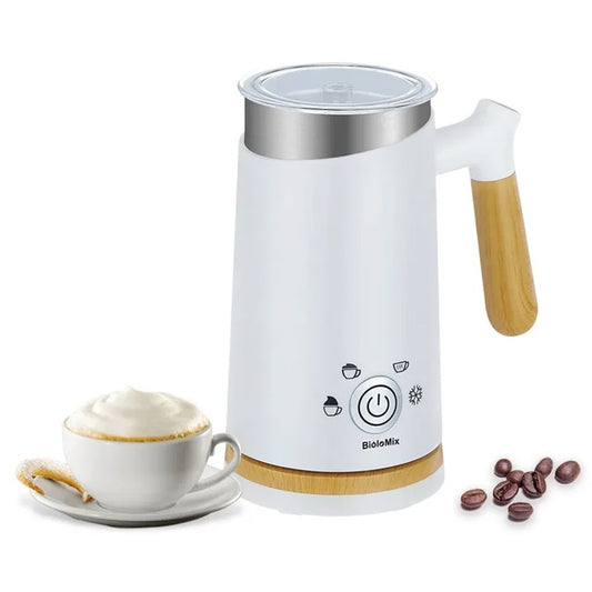 BioloMix BN11 4 in 1 Hot and Cold Milk Frother, 150ml Frothing Capacity, 300ml Heating Capacity
