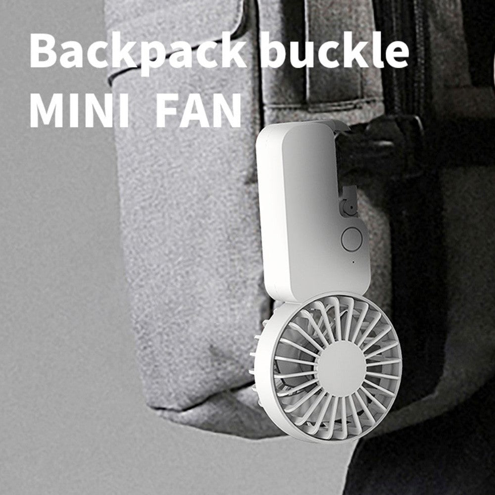 COOWOO HP1013 Backpack Buckle Mini Fan, 3-Gear Wind Speed, 2000mAh Battery, Up to 13 Hours Runtime, Silent Desktop Fan
