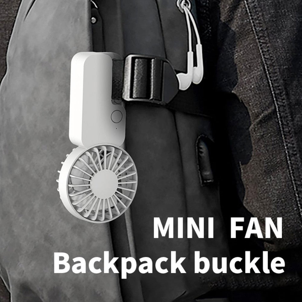 COOWOO HP1013 Backpack Buckle Mini Fan, 3-Gear Wind Speed, 2000mAh Battery, Up to 13 Hours Runtime, Silent Desktop Fan