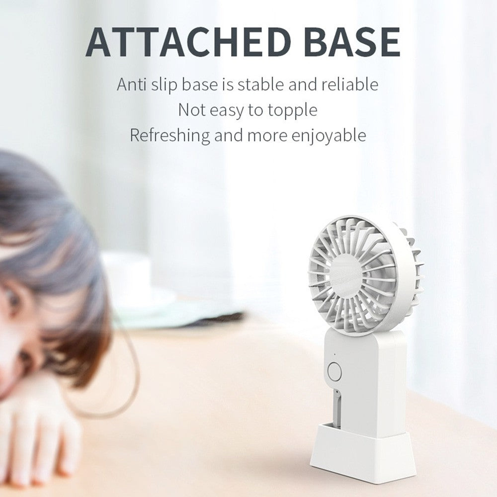 COOWOO HP1013 Backpack Buckle Mini Fan, 3-Gear Wind Speed, 2000mAh Battery, Up to 13 Hours Runtime, Silent Desktop Fan