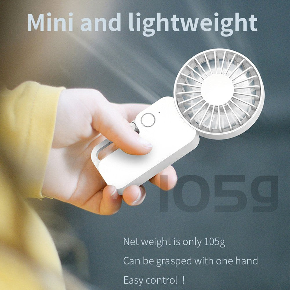 COOWOO HP1013 Backpack Buckle Mini Fan, 3-Gear Wind Speed, 2000mAh Battery, Up to 13 Hours Runtime, Silent Desktop Fan