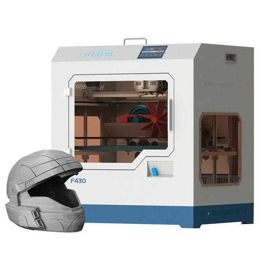 CreatBot F430 3D Printer, Dual Extruder, Auto Leveling, 0.04mm Precision, Max Printing Speed 180 mm/s, Filament Detection, Outage Restore, Fully Enclosed, Glass Ceramic Platform, 400*300*300mm