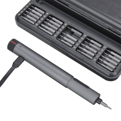 DUKA E2 Electric Screwdriver Set, with 210RPM Dual-Speed Adjustment, 25 Screwdriver Heads, Quick Charging, Repair Tools