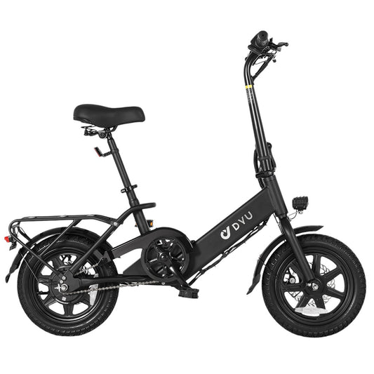 DYU C3 Folding Electric Bike, 250W Motor, 36V 7.5AH Battery, 14 Inch Tires, 25km/h Max Speed, 37km Range, Front &amp; Rear Disc Brakes