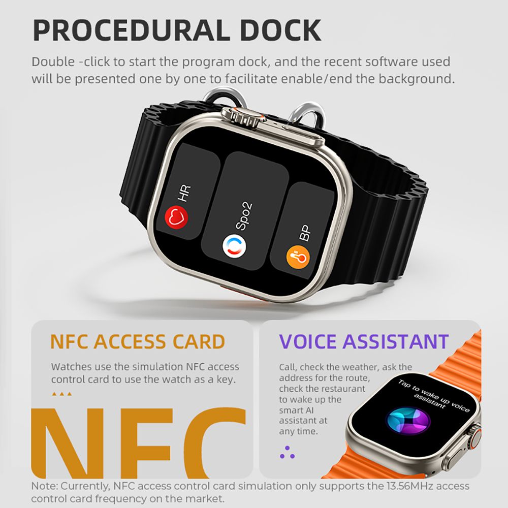 DIONA ET3 Smartwatch, 2.1-inch Screen, Voice Assistant, Health Monitoring, Bluetooth Calling, Multiple Sports Modes