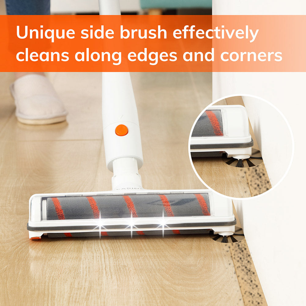 ILIFE G80 Cordless Handheld Vacuum Cleaner 22Kpa Suction with Spinning Side Brush 2500mAh Battery 45mins Runtime LED Display, with Multiple Brush for Hard Floor, Carpet, Car, Pet Hair, Wall Mount