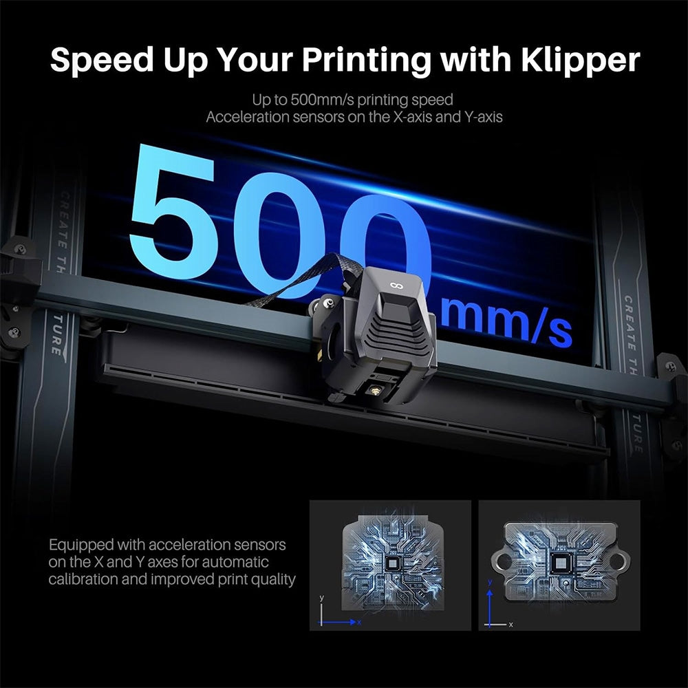 Elegoo Neptune 4 Max 3D Printer, Auto Leveling, 500mm/s Max Printing Speed, Klipper Firmware, 300 Celsius High Temperature Nozzle, Cooling Fan, WiFi Connection, 420*420*480mm
