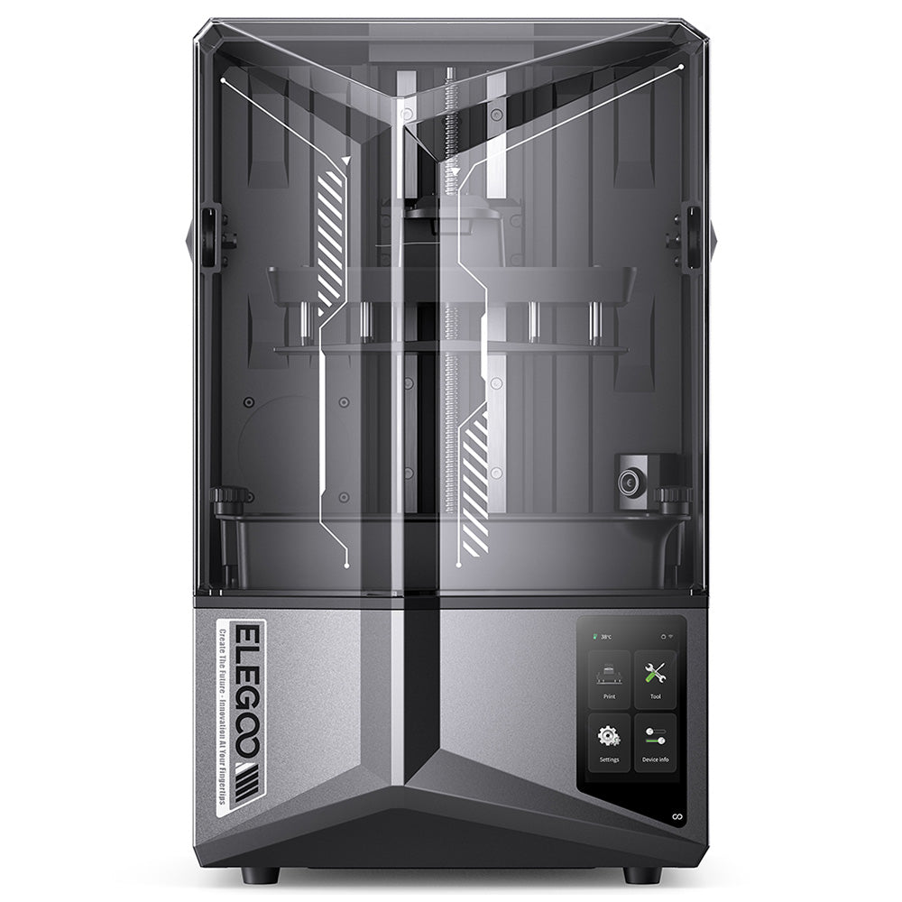 ELEGOO Saturn 4 Ultra 3D Printer, 10-inch 12K Mono LCD, Max 150mm/h Printing Speed, Tilt Release Technology, Auto Leveling, Flip-Up Cover, Smart Mechanical Sensor, AI Camera, 218.88x122.88x220mm&#179;