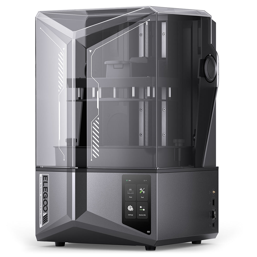 ELEGOO Saturn 4 Ultra 3D Printer, 10-inch 12K Mono LCD, Max 150mm/h Printing Speed, Tilt Release Technology, Auto Leveling, Flip-Up Cover, Smart Mechanical Sensor, AI Camera, 218.88x122.88x220mm&#179;