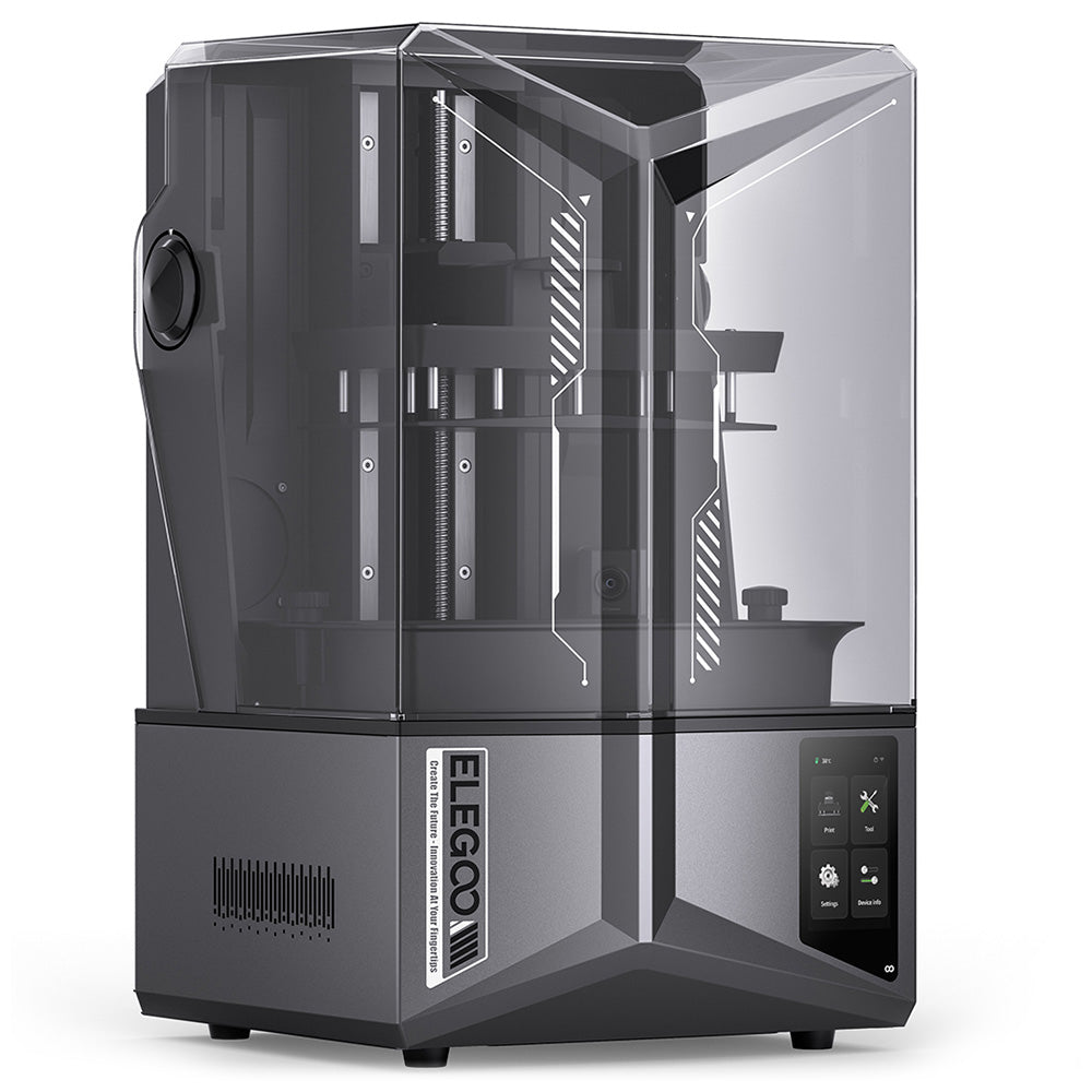 ELEGOO Saturn 4 Ultra 3D Printer, 10-inch 12K Mono LCD, Max 150mm/h Printing Speed, Tilt Release Technology, Auto Leveling, Flip-Up Cover, Smart Mechanical Sensor, AI Camera, 218.88x122.88x220mm&#179;