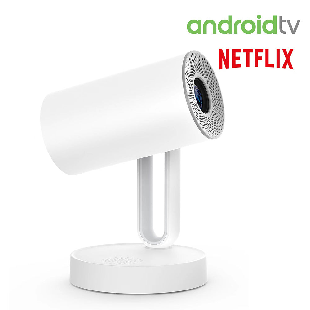 [Netflix &amp; Android TV Certifie] ETOE Starfish Projector, Android TV 11.0, Dolby Digital, Touch Night Light, 140&#176; Rotation, 300 ANSI, 4K Decoding, Auto Keystone Correction, Built-in Chromecast, 5W Speaker