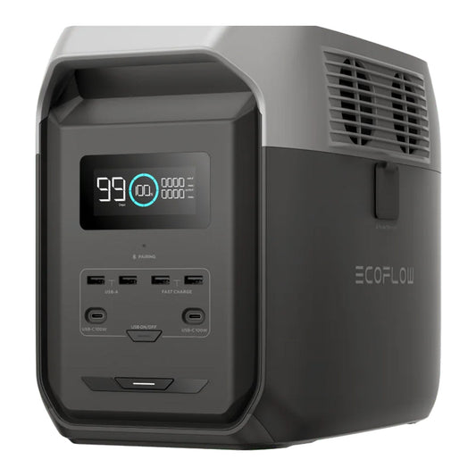 EcoFlow DELTA 3 1500 Portable Power Station, 1536Wh LFP Battery, 1800W Solar Generator, 15 Outlets, &lt;15ms UPS, Expandable to 5.5kWh, App Control, IP65 Protection, 1.5h Fast Charge, for Home Backup, Outdoor Camping &amp; RV, Black